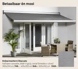 Karwei Knikarmscherm Staccato aanbieding