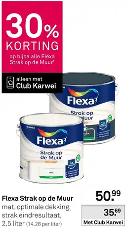 Karwei Flexa Strak op de Muur aanbieding
