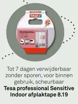 Karwei Tesa professional Sensitive Indoor afplaktape aanbieding
