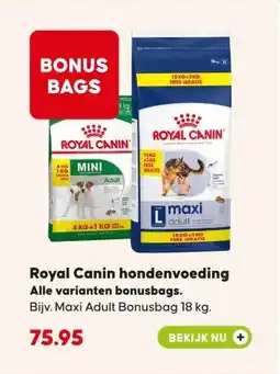 Pets Place Royal Canin hondenvoeding Alle varianten bonusbags. aanbieding