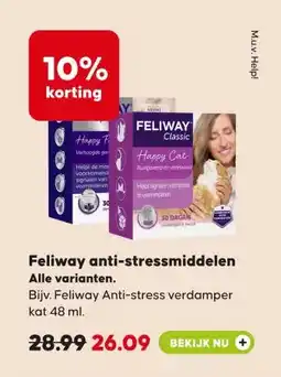 Pets Place Feliway anti-stressmiddelen aanbieding