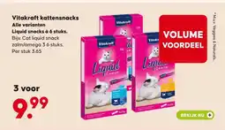 Pets Place Vitakraft kattensnacks Alle varianten Liquid snacks à 6 stuks. aanbieding