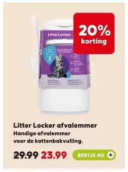 Pets Place Litter Locker afvalemmer Handige afvalemmer voor de kattenbakvulling. aanbieding