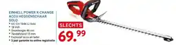 Kluswijs Einhell power x-change accu heggenschaar solo aanbieding