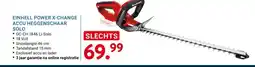 Kluswijs EINHELL POWER X-CHANGE ACCU HEGGENSCHAAR SOLO aanbieding