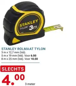 Kluswijs Stanley rolmaat tylon aanbieding
