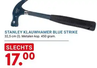 Kluswijs Stanley klauwhamer blue strike aanbieding
