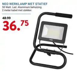 Kluswijs Neo werklamp met statief aanbieding