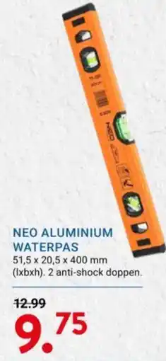 Kluswijs Neo aluminium waterpas aanbieding