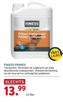 Kluswijs FINESS PRIMER aanbieding