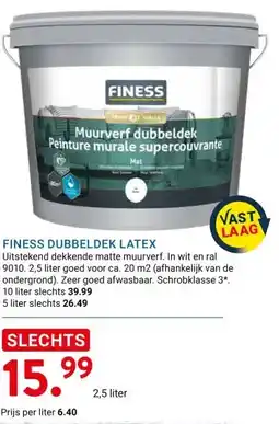 Kluswijs FINESS DUBBELDEK LATEX aanbieding
