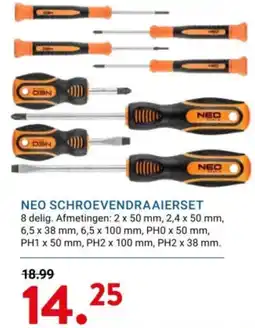 Kluswijs Neo schroevendraaierset aanbieding