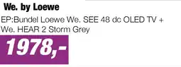 EP EP:Bundel Loewe We. SEE 48 dc OLED TV + We. HEAR 2 Storm Grey aanbieding