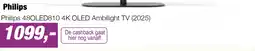 EP Philips 48OLED810 4K OLED Ambilight TV (2025) aanbieding