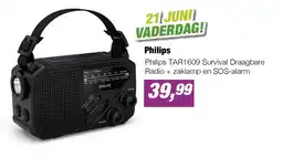 EP Philips TAR1609 Survival Draagbare Radio + zaklamp en SOS-alarm aanbieding