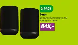 EP EP:Bundel Denon Home 200 Stereopack Zwart aanbieding