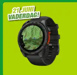 EP Garmin fēnix  8 – 47 mm AMOLED Slate Grey met zwarte siliconen band aanbieding