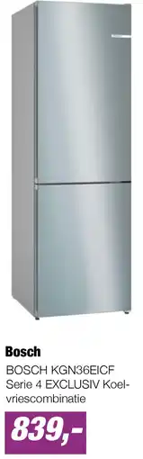 EP BOSCH KGN36EICF Serie 4 EXCLUSIV Koel-vriescombinatie aanbieding