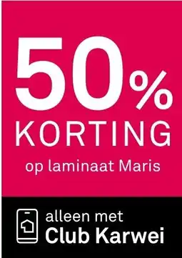 Karwei Op laminaat Maris aanbieding