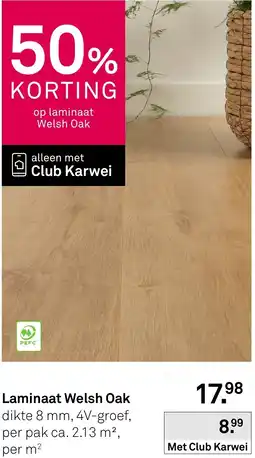 Karwei Laminaat Welsh Oak aanbieding