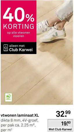Karwei Vtwonen laminaat XL aanbieding