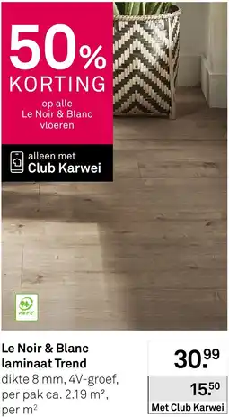 Karwei Le Noir & Blanc laminaat Trend aanbieding