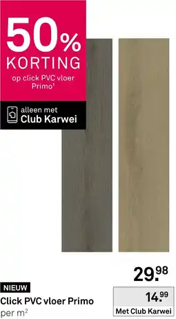 Karwei Click PVC vloer Primo aanbieding