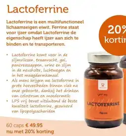De Rode Pilaren Lactoferrine aanbieding