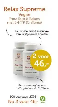 De Rode Pilaren Relax Supreme Vegan aanbieding
