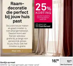 Karwei Gordijn op maat aanbieding