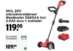 GAMMA SKIL 20V onkruidverwijderaar Weedbuster 0660AA incl. 2.0Ah accu + snellader aanbieding