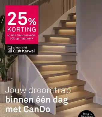 Karwei Op alle traprenovatie aanbieding