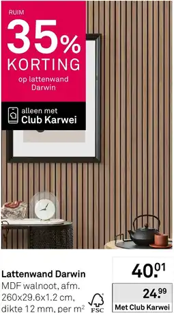 Karwei Lattenwand Darwin aanbieding