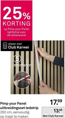 Karwei Pimp your Panel uitbreidingsset ledstrip aanbieding