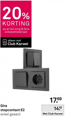 Karwei Gira stopcontact E2 aanbieding
