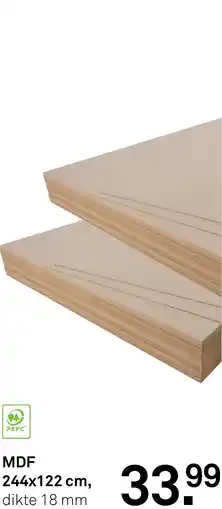 Karwei MDF aanbieding