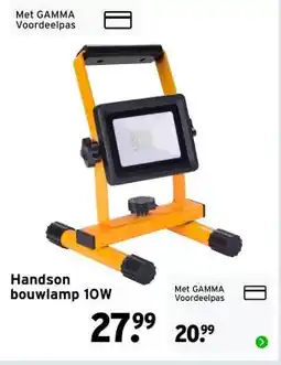 GAMMA Handson bouwlamp 10W aanbieding