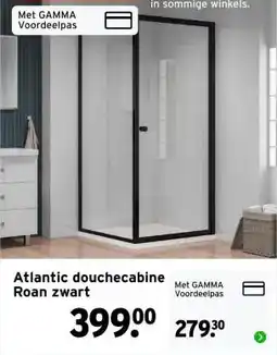 GAMMA Atlantic douchecabine Roan zwart aanbieding