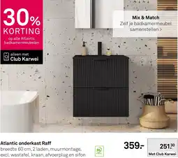 Karwei Atlantic onderkast Raff aanbieding