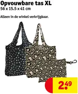 Kruidvat Opvouwbare tas XL aanbieding