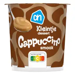 Albert Heijn AH Kleintje dessert cappuccino smaak aanbieding