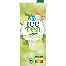 Albert Heijn AH Ice tea green matcha limoen-citroengras aanbieding