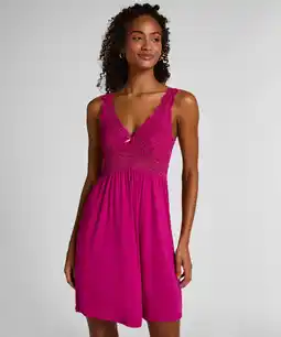 Hunkemoller Hunkemöller Slipdress Nora Lace Roze aanbieding
