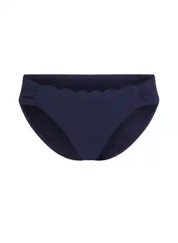 Hunkemoller Hunkemöller Rio Bikinibroekje Scallop Blauw aanbieding