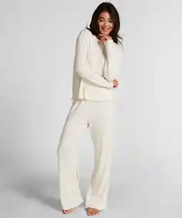 Hunkemoller Hunkemöller Pyjamabroek Loose Pointelle Wit aanbieding
