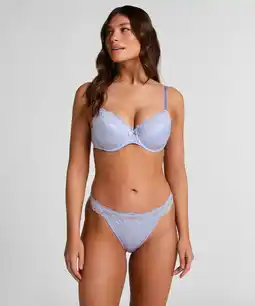 Hunkemoller Hunkemöller String Lace & Shine Paars aanbieding