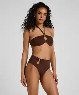 Hunkemoller Hunkemöller Hoog Uitgesneden Bikinibroekje Madrid Bruin aanbieding