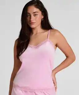 Hunkemoller Hunkemöller Cami top Velours Lace Roze aanbieding
