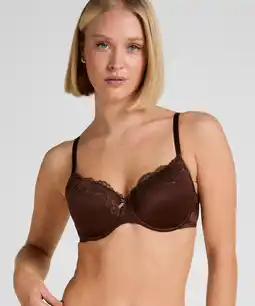 Hunkemoller Hunkemöller Voorgevormde beugel bh Lace & Shine Bruin aanbieding