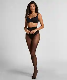 Hunkemoller Hunkemöller Panty 15 Denier print Zwart aanbieding